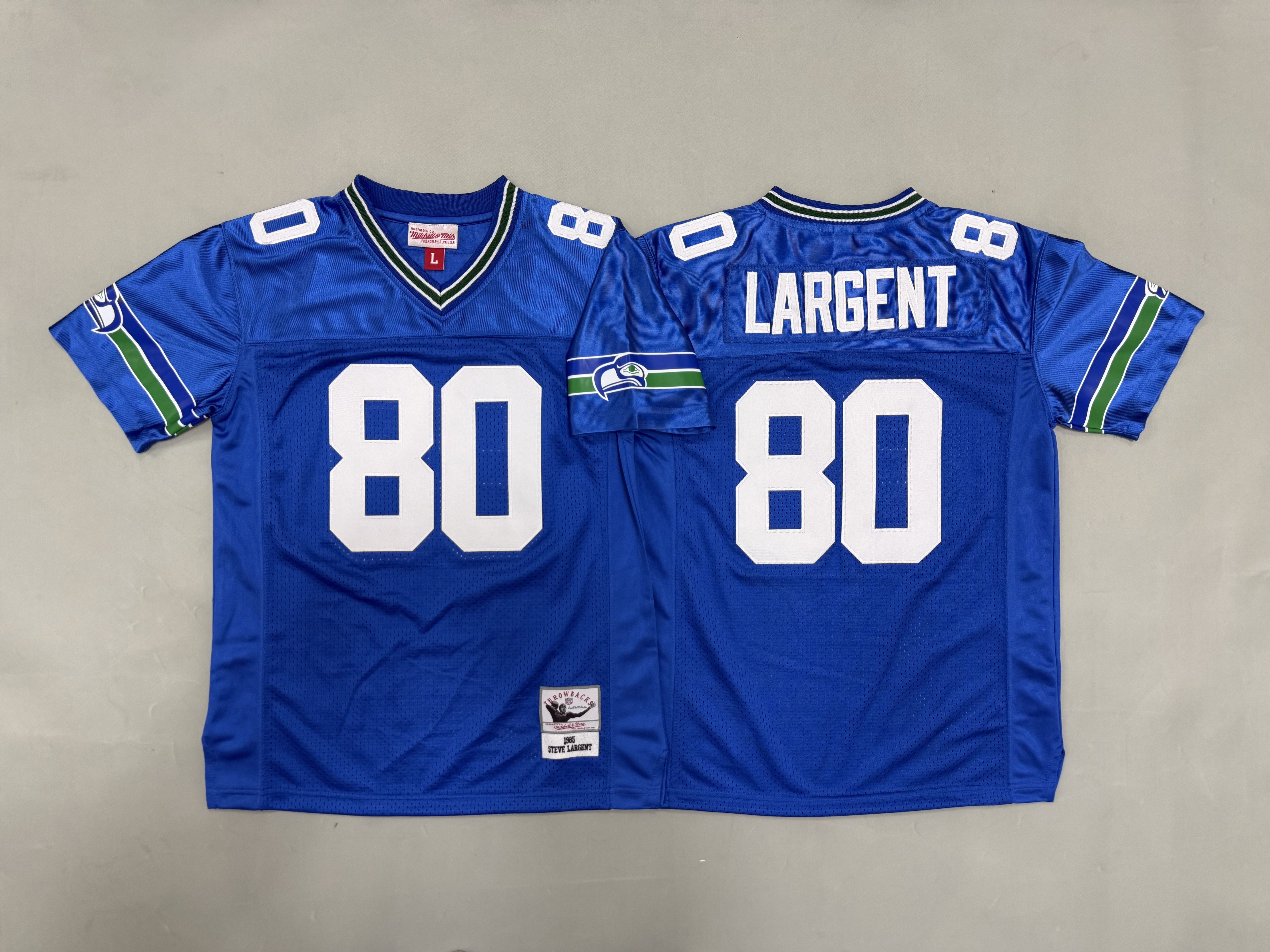 Youth 2026 Seattle Seahawks #80 Largent Blue Throwback Limited NFL Jersey style 01->youth nfl jersey->Youth Jersey